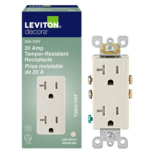 Leviton Decora Duplex USB Charger 3.6A / Tamper Resistant Receptacle 20A, Black The Home Depot