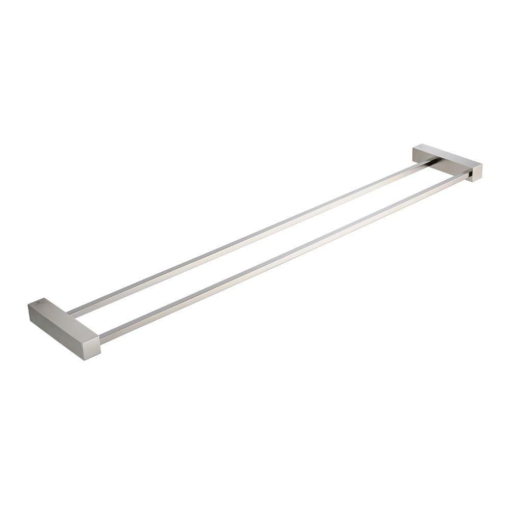 Fresca Ottimo 26 Inch Double Towel Bar Brushed Nickel The Home