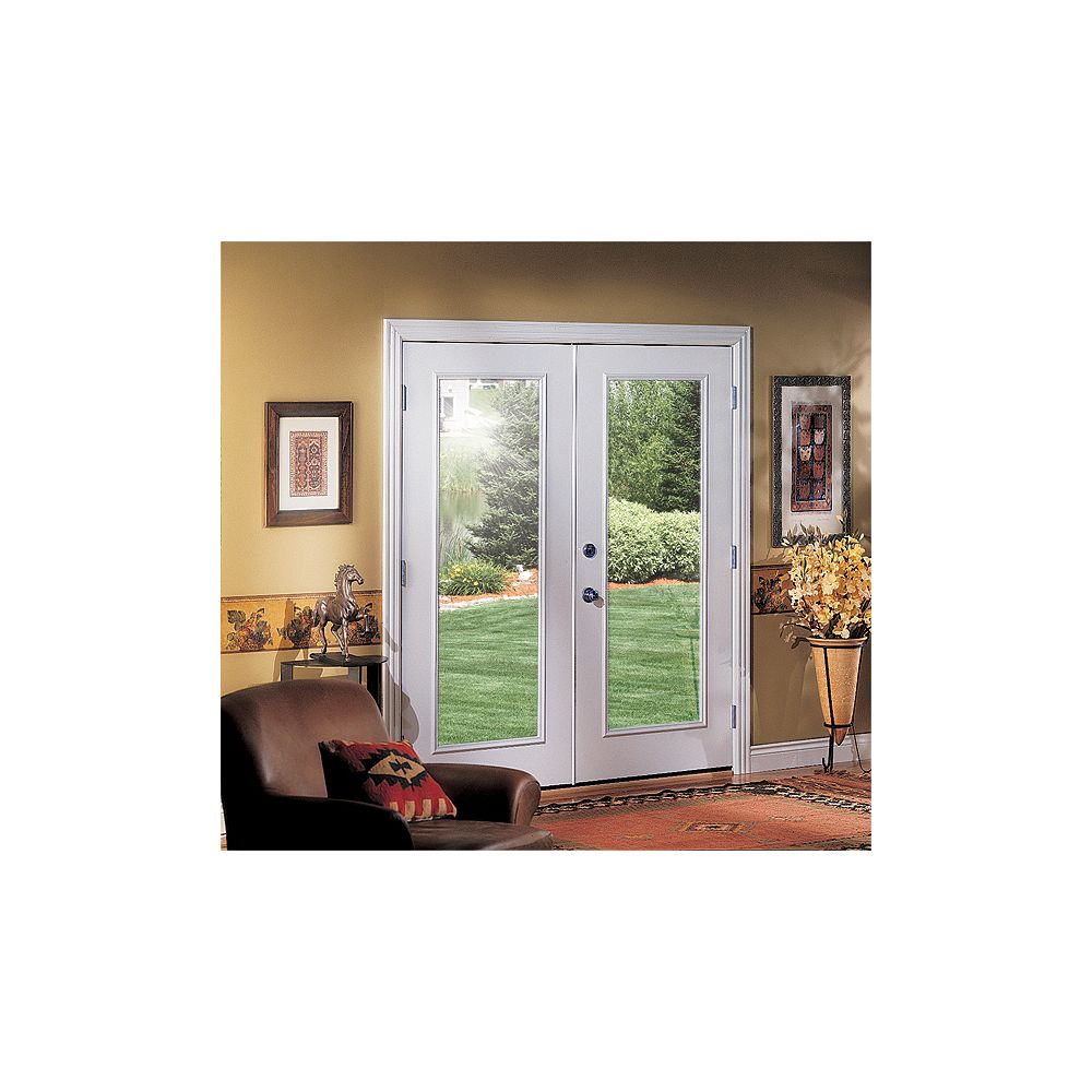 Veranda 72 Inch 1 Lite Righthand Inswing French Patio Door The Home Depot Canada Inswing French Patio Door, Outdoor Sliding Glass Doors Home Depot
