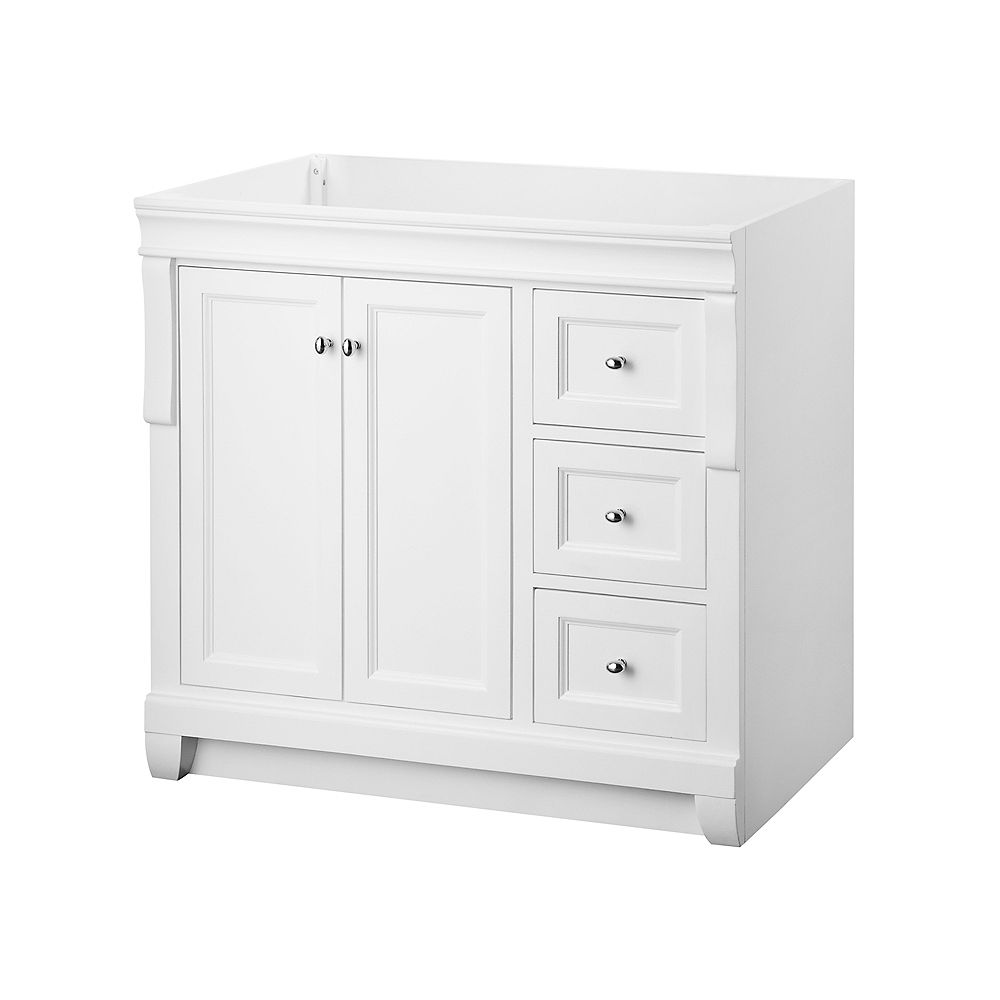 Foremost Naples 36 Inch Vanity Cabinet In White The Home Depot Canada