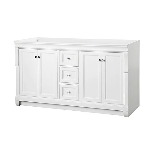 Naples 60-Inch Vanity Cabinet in White