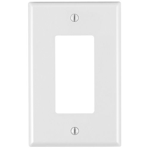 Decora 1-Gang Midway Nylon wall plate, in White