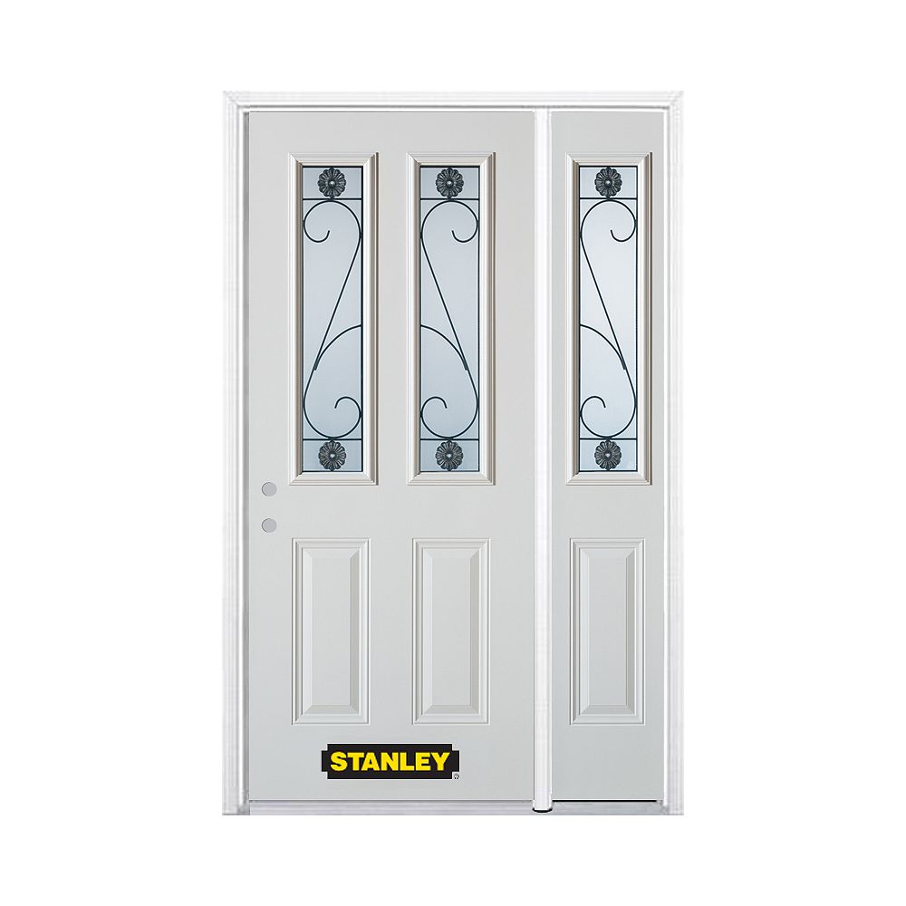 STANLEY Doors 48.25 inch x 82.375 inch Blacksmith 2Lite 2