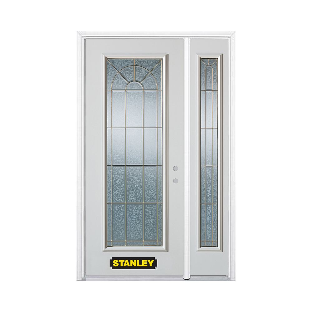 STANLEY Doors 50.25 inch x 82.375 inch Elisabeth Brass Full Lite