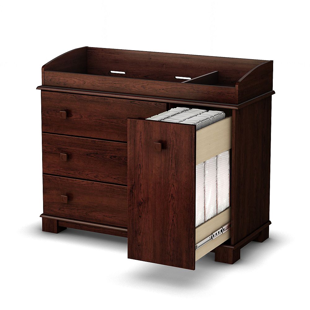 You can find cherry wood changing table used but can be used in auctions, garage sales and thrift stores for a fraction of the cost or you can get professionally restored or new furniture. the home depot canada