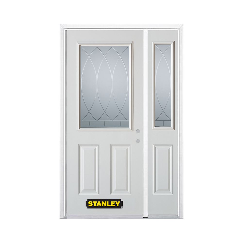 STANLEY Doors 50.25 inch x 82.375 inch Bourgogne 1/2 Lite 2Panel