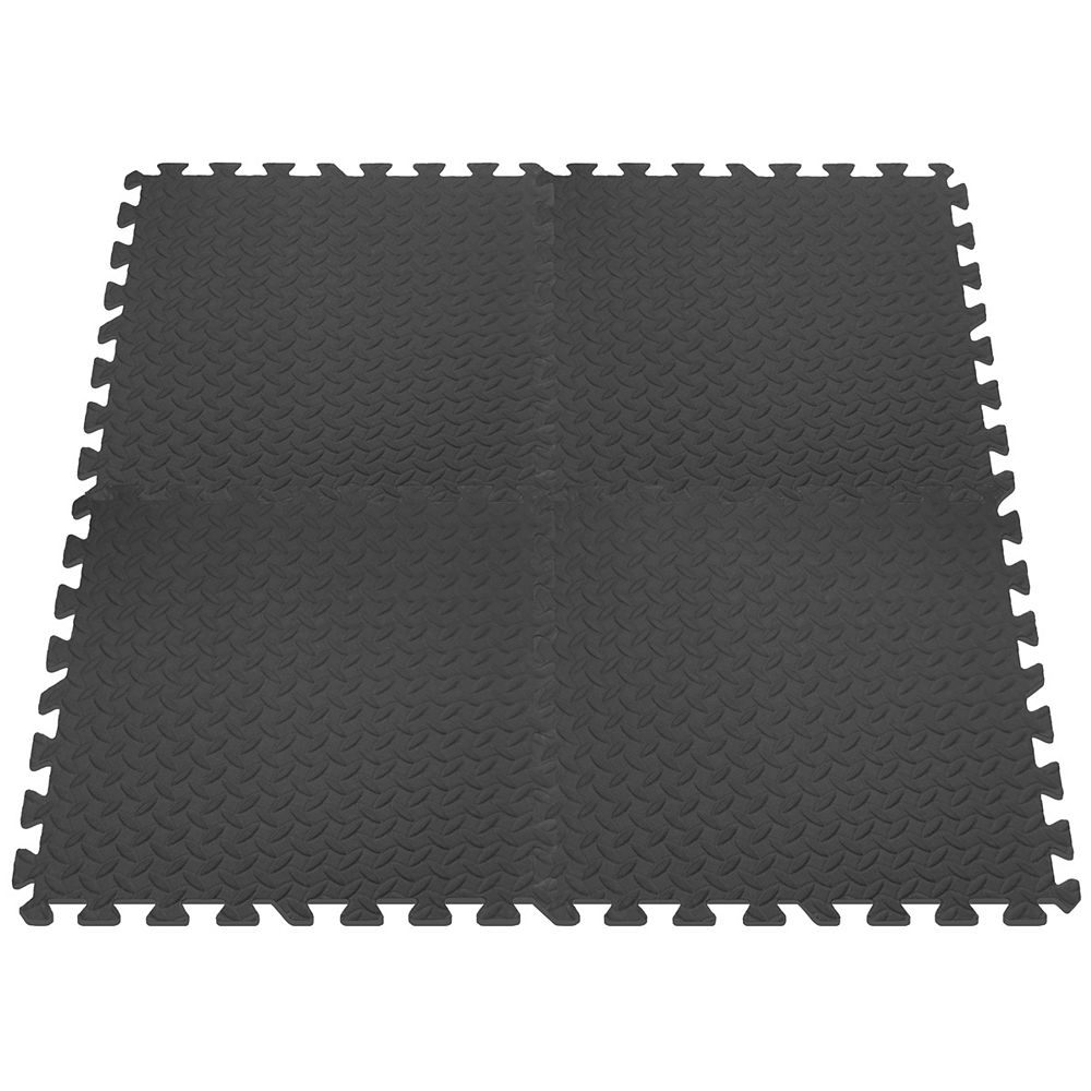 Connect-A-Mat Anti-Fatigue Interlocking Mats - Grey - 24 Inches x 24 ...