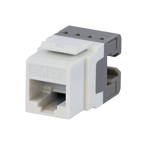 Cat-6 Jack in White (10-Pack)