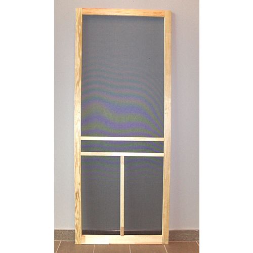 32-inch T-Bar Wood Screen Door