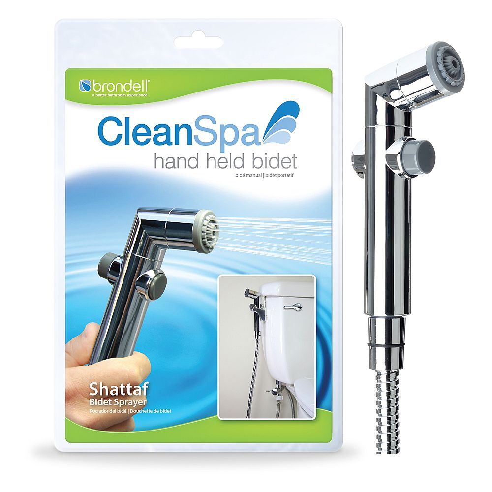 Brondell Cleanspa Hand Held Bidet In Silver The Home Depot Canada