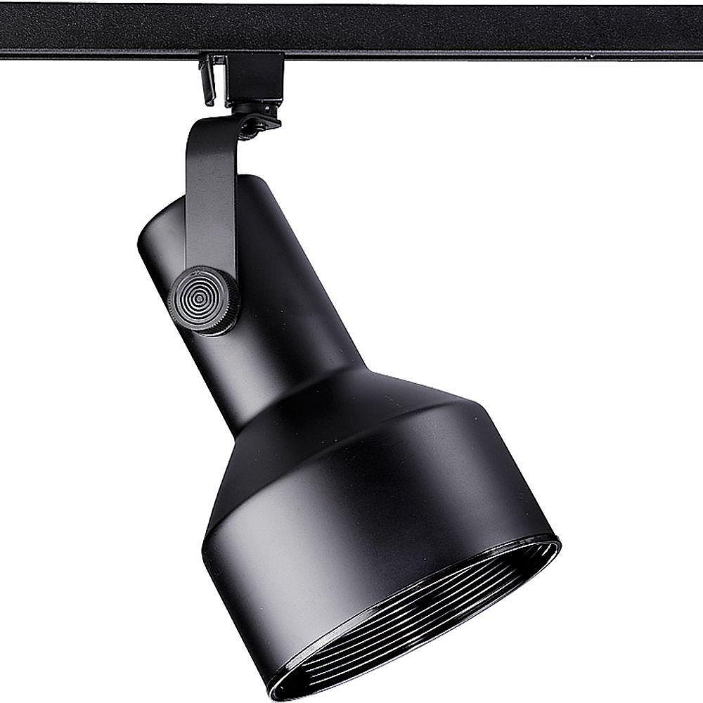 Progress Lighting Alpha Trak Collection Black 1light Track Head The Home Depot Canada