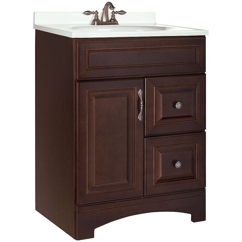 American Classics Gallery 24 Inch Vanity Cabinet In Java The Home Depot Canada