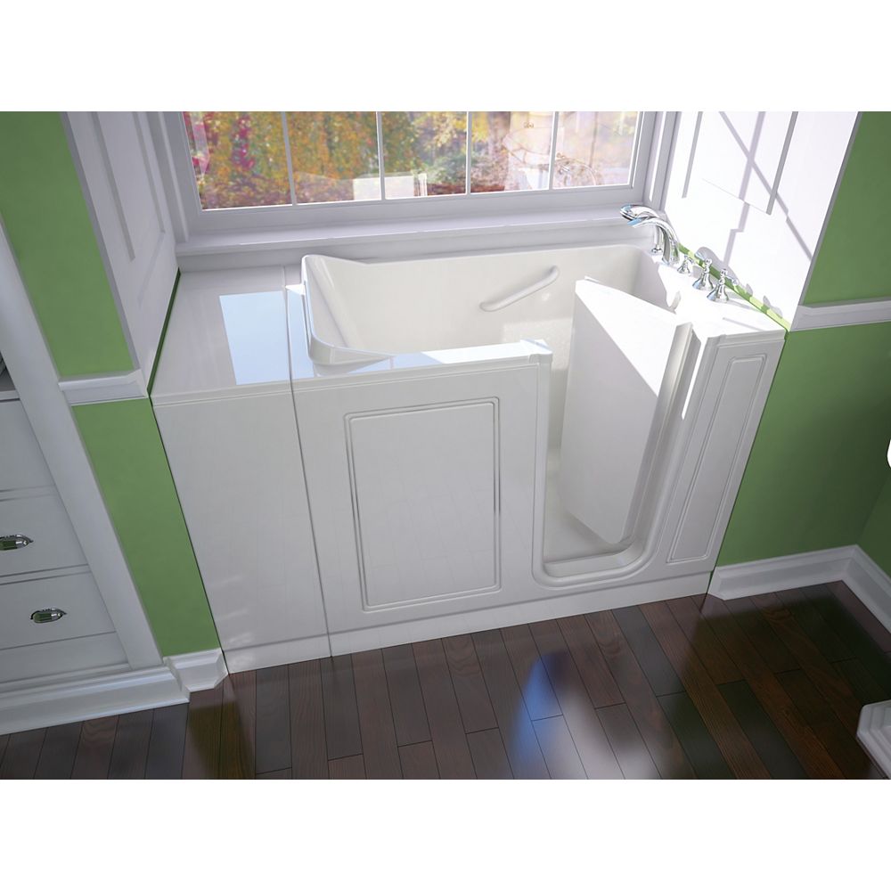 American Standard Gelcoat WalkIn Tub Rectangular Whirlpool Bathtub in