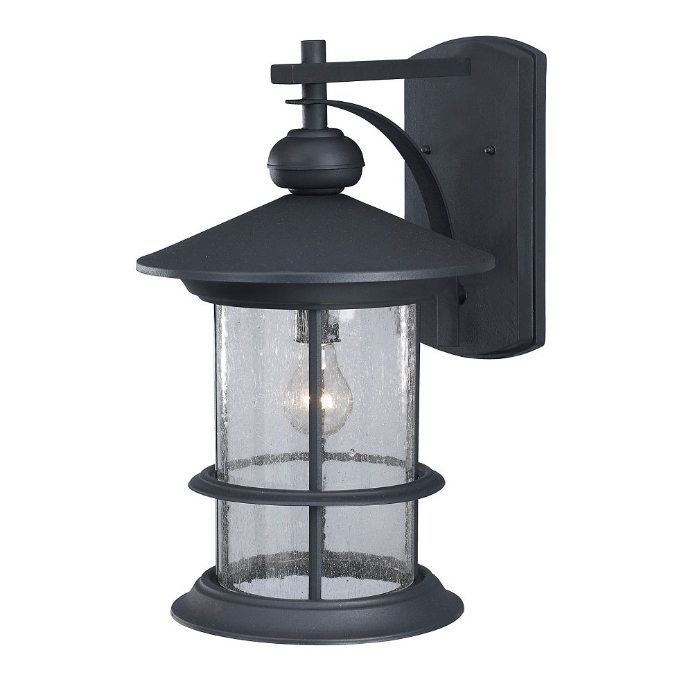 Canarm Ryder 19 Inch Outdoor Black Lantern Seeded Glass The Home Depot Canada Canarm Ryder 19 Inch Outdoor Black, Outdoor Lighting Home Depot Canada