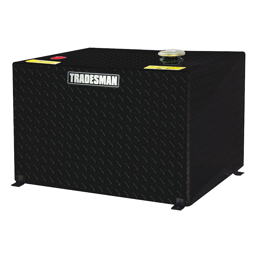 Tradesman 208L/55-Gallon Rectangular Storage Tank in Black | The Home ...