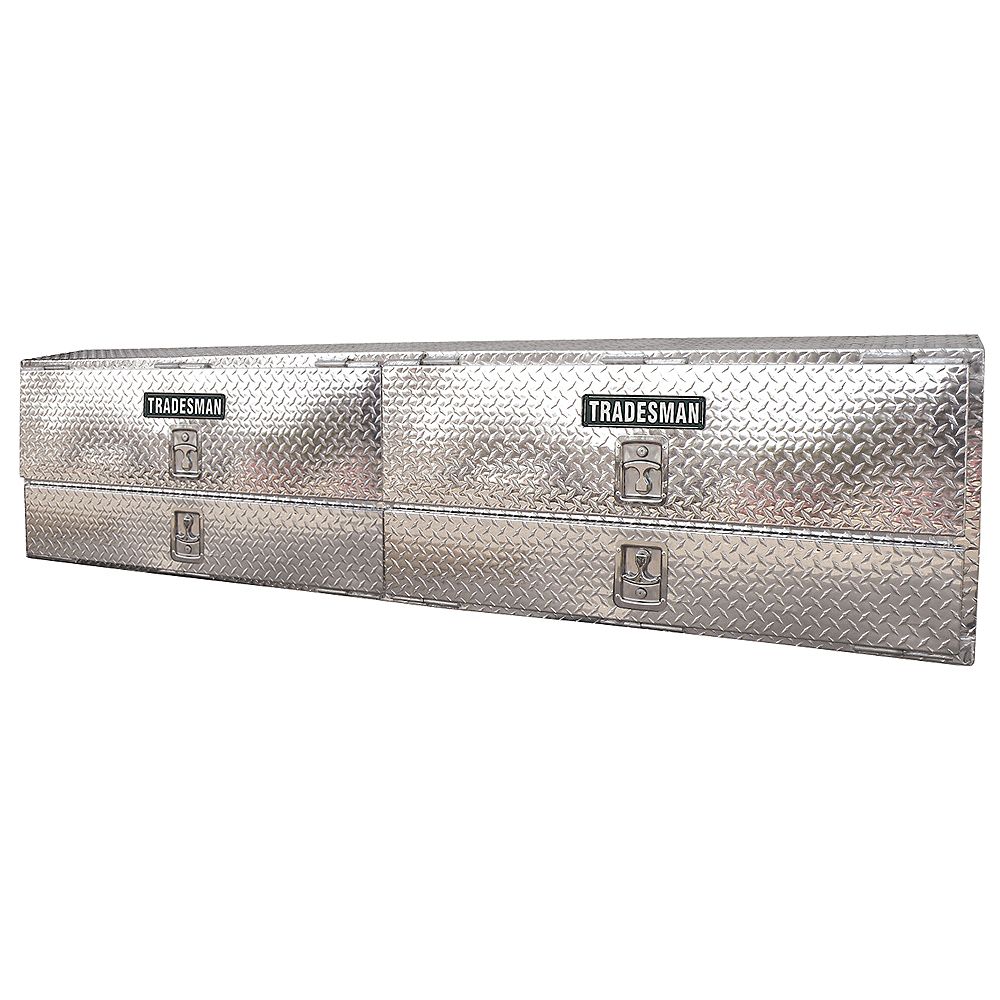 Tradesman 96inch Top Mount Aluminum Truck Tool Box The Home Depot Canada