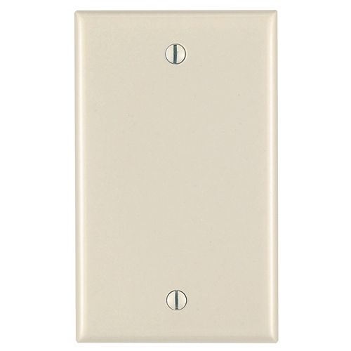 1-Gang Blank wall plate, in Light Almond