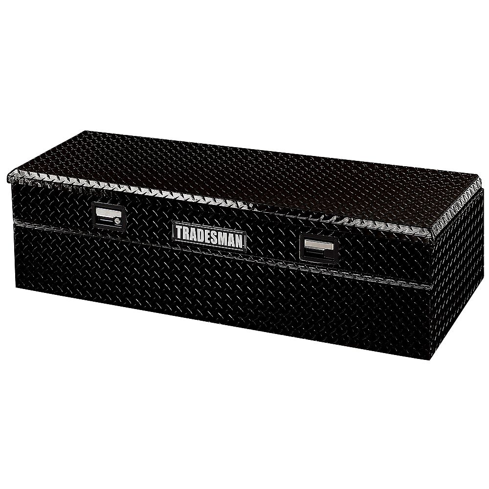 12-inch Mid Size Flush Mount Aluminum Truck Tool Box in Black 12-inch Mid Size Flush Mount Aluminum Truck Tool Box in Black