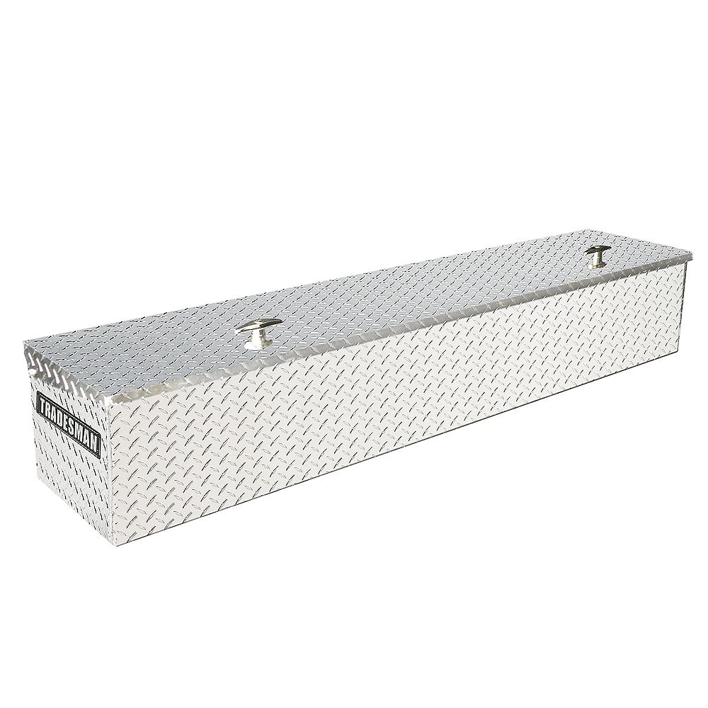Tradesman 60inch Full Size Flush Mount Aluminum Single Lid Truck Tool Box The Home Depot Canada