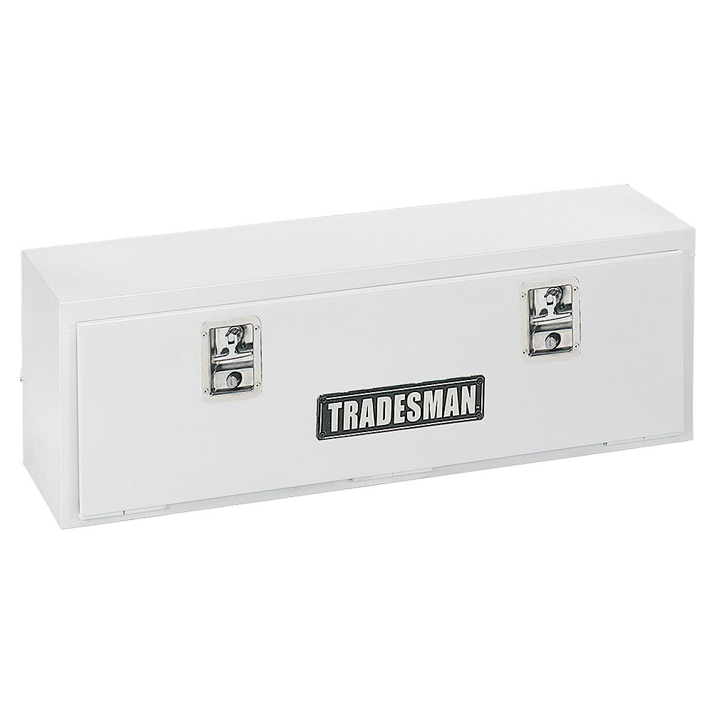 Tradesman 60inch Full Size Top Mount Steel Truck Tool Box in White