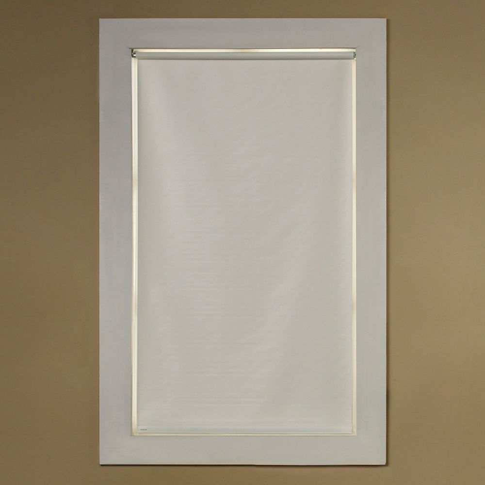 Levolor Levolor Cut to Size White Supreme Room Darkening Vinyl Roller Shade, 73 Inch x 78