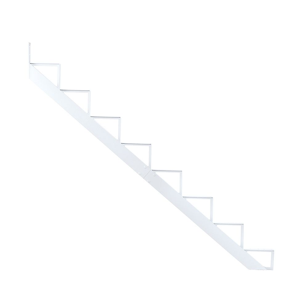 Pylex Collection 10 8 Steps Aluminum Stair Riser White 7 1/2 in x 9 1/16 in Includes one