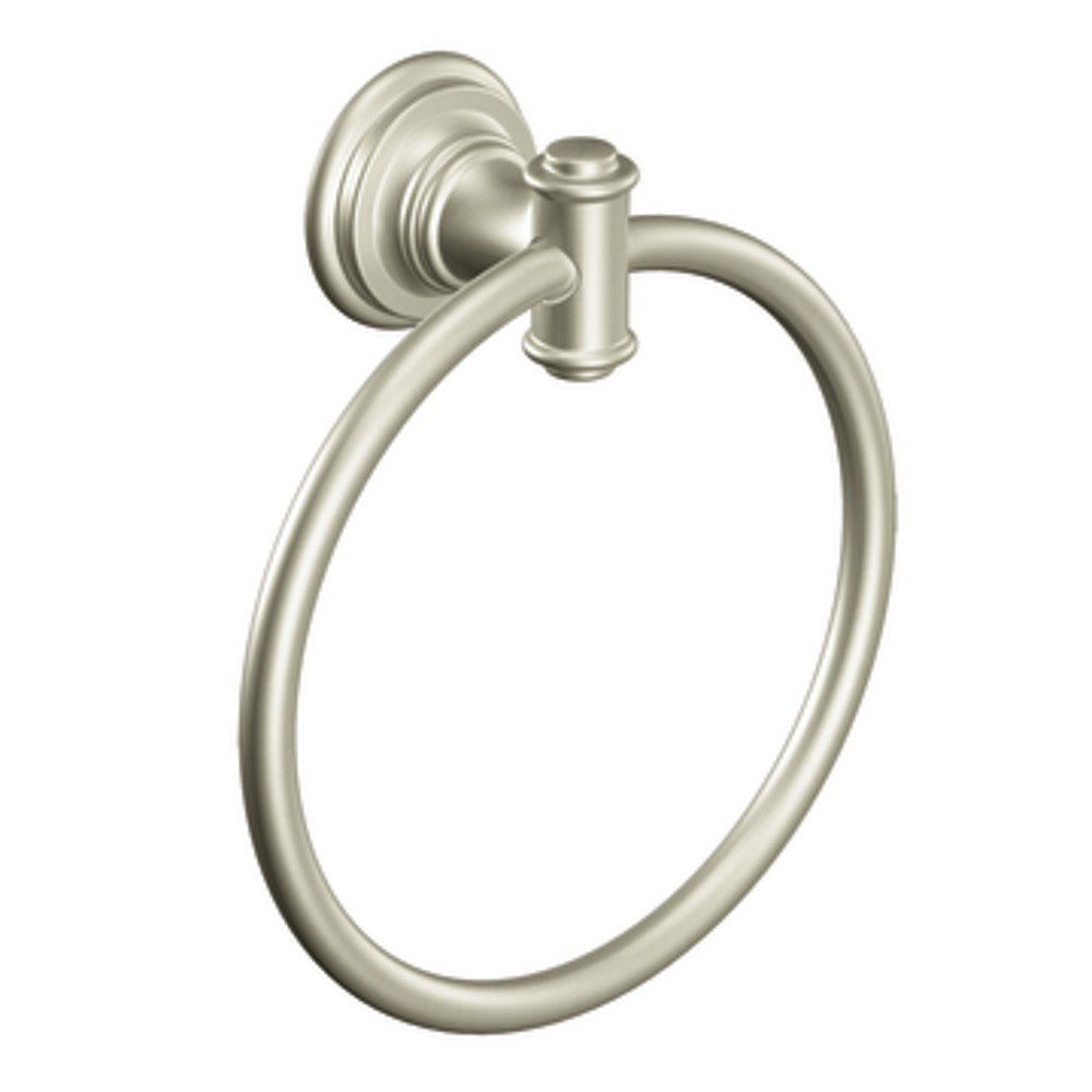MOEN Ellsworth Towel Ring in Brushed Nickel The Home Depot Canada