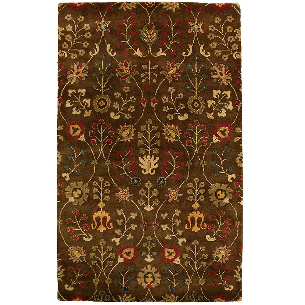 Lanart Rug Autumn Brown 4 ft. x 6 ft. Indoor Traditional Rectangular