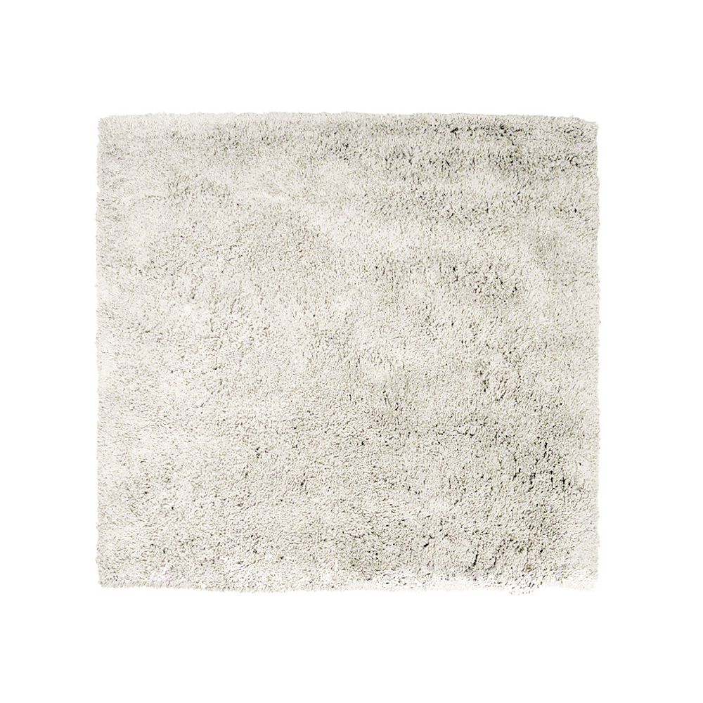 Lanart Rug Kashmir OffWhite 5 ft. x 5 ft. Indoor Shag Square Area Rug