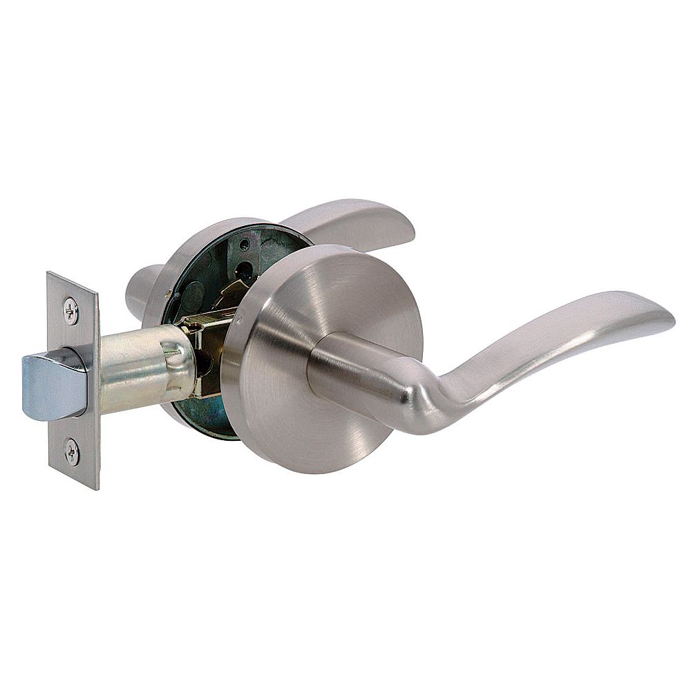 Taymor Essex Lever 6in1 Satin Nickel Passage Lock The Home Depot Canada