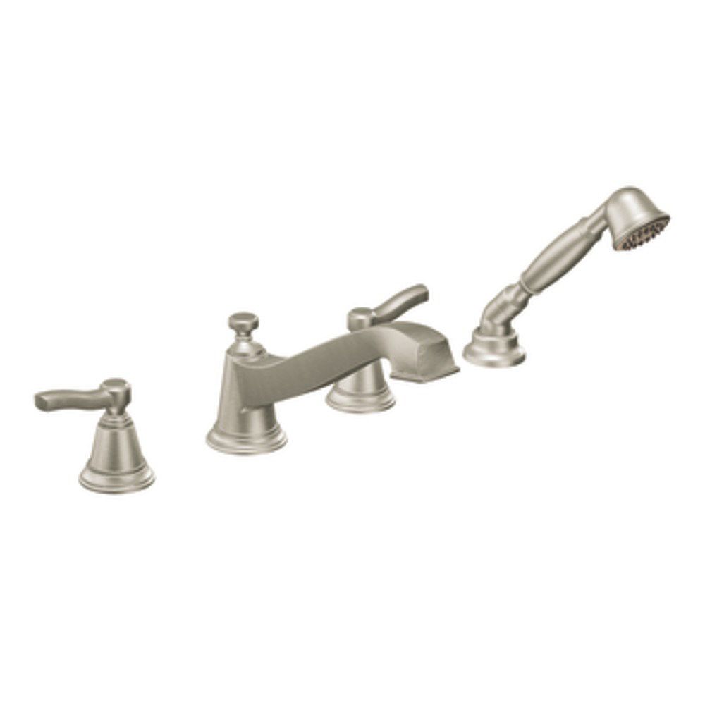 MOEN Rothbury 2Handle Deck Mount Roman Tub Faucet with handshower in