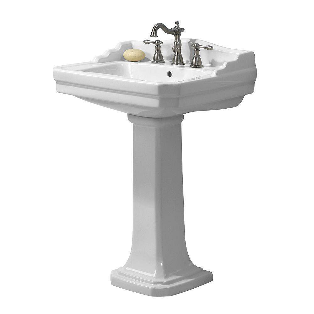 Foremost Series 1930 Bathroom Sink And Pedestal Combo In White The Home Depot Canada Foremost Series 1930 Bathroom Sink And Pedestal Combo In White The Home Depot Canada