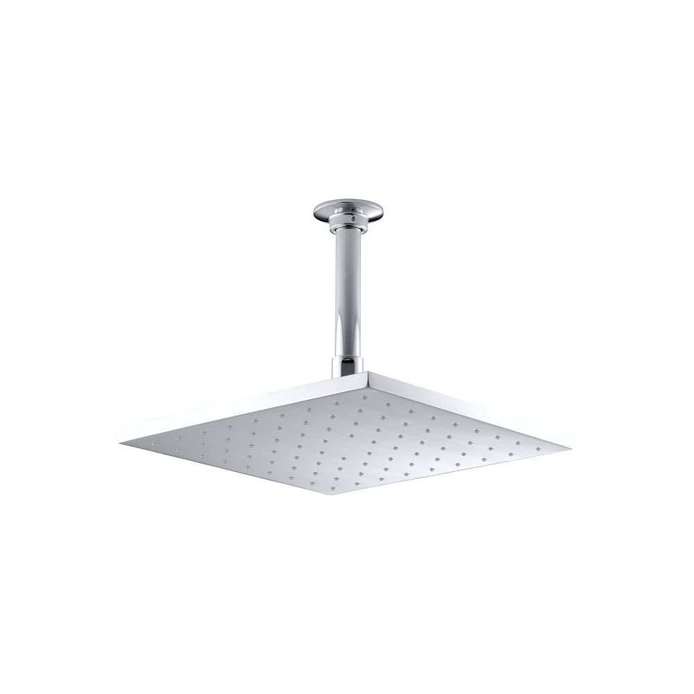 Kohler Honesty Shower System KOHLER Rainhead 1-Spray 10-inch Single Ceiling Mount Fixed Rain Shower