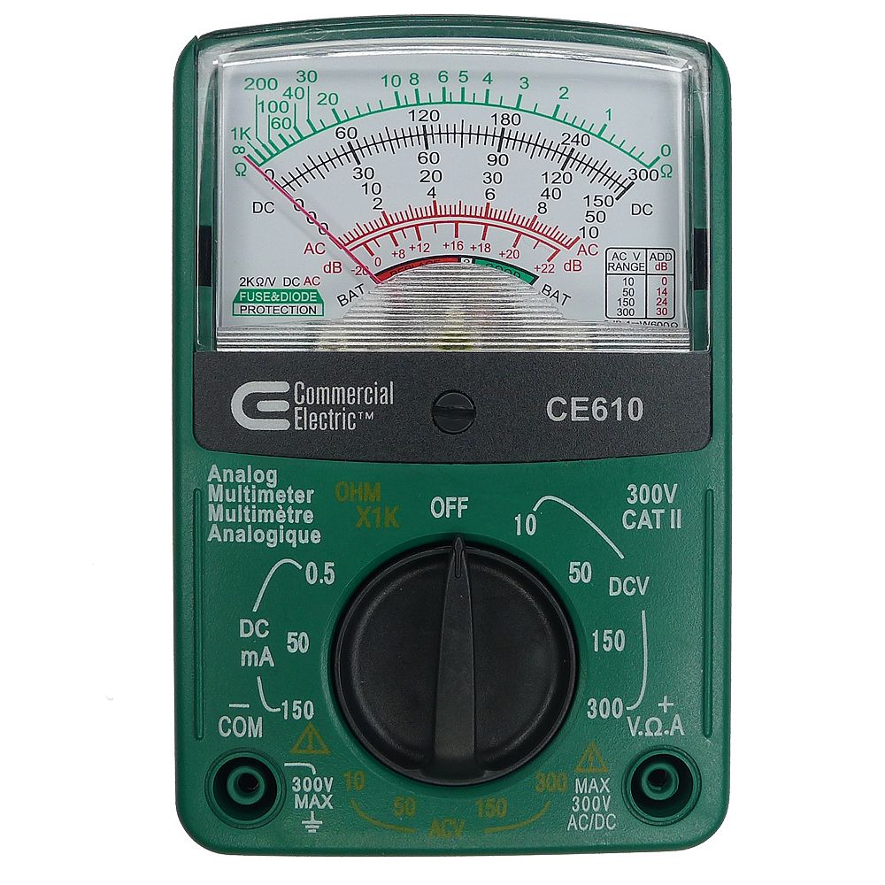 Commercial Electric Analogue Multimeter The Home Depot Canada
