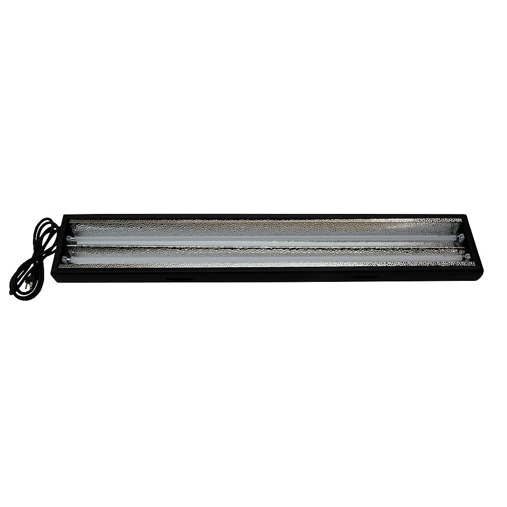 Home Selects 4ft 2 Lamp High Output T5 Grow Light With Aluminum Reflector And Lamps The Home Depot Canada