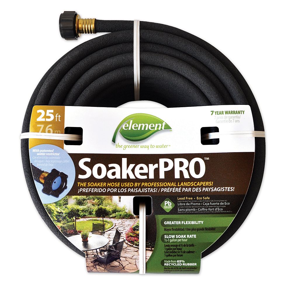 Element Soaker Pro Garden Hose - 3/8 Inch X 25 Feet | The Home Depot Canada