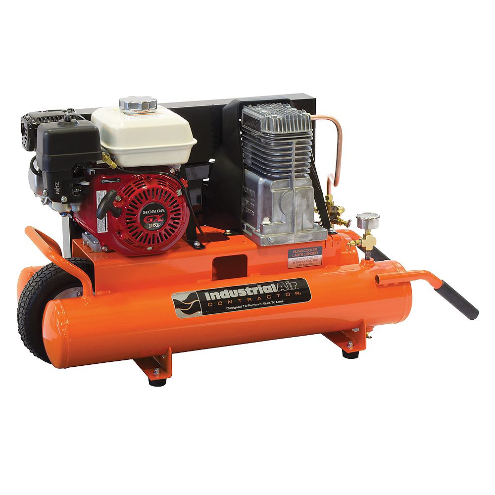 Industrial Air 8 Gallon Portable GasPowered Wheelbarrow Air Compressor