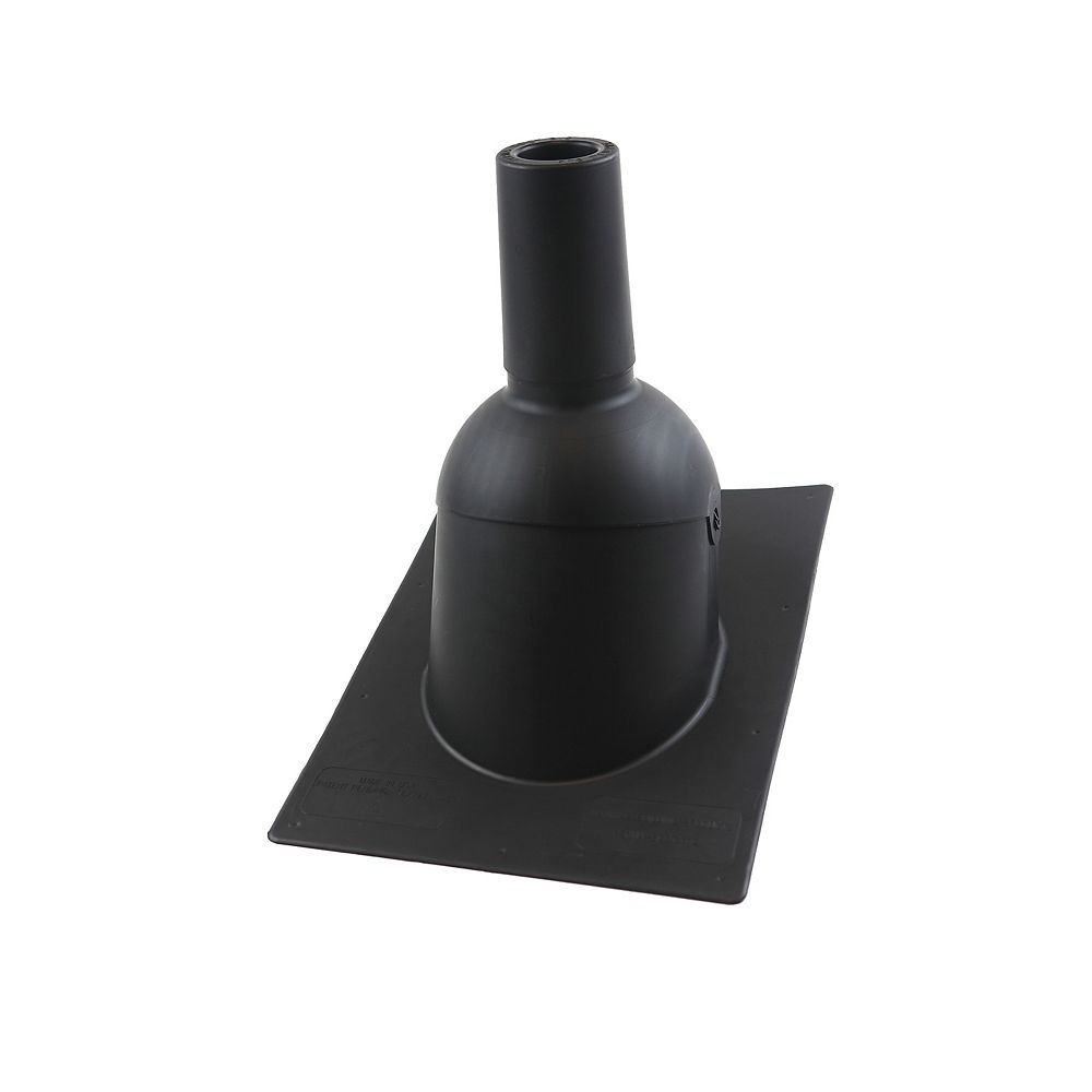 PermaBoot 2 inch Black new roof/reroof vent pipe flashing The Home
