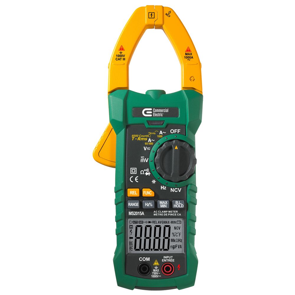 Commercial Electric Digital Clamp Meter The Home Depot Canada Commercial Electric Digital Clamp Meter The Home Depot Canada
