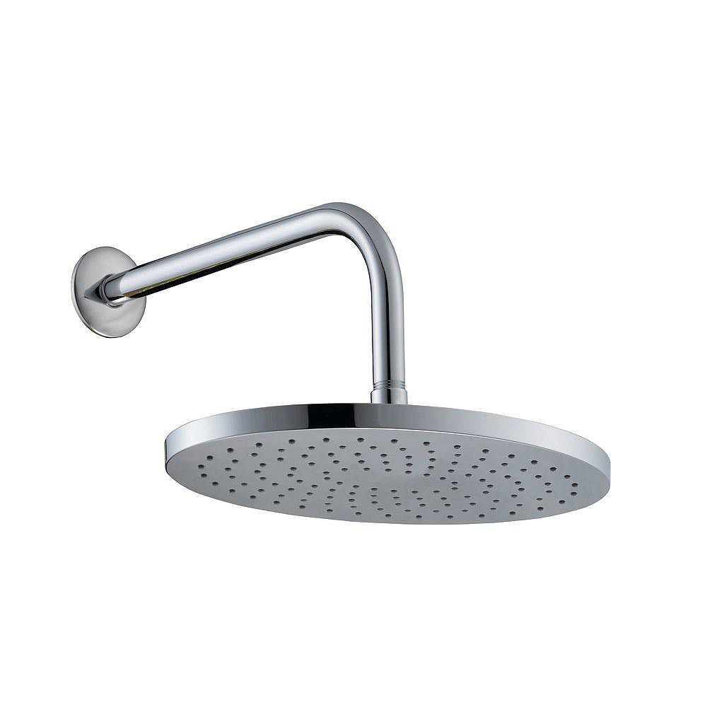 Glacier Bay 10 Inch Oval Showerhead With 12 Inch Stainless Steel Arm