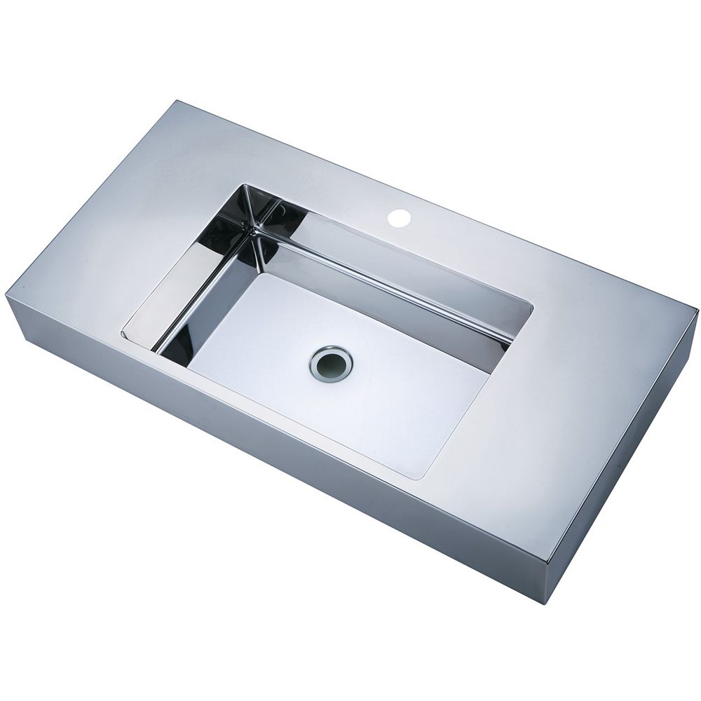 Vodasinks Mirror Polished Long Basin with ZeroRadius Corners The Home Depot Canada