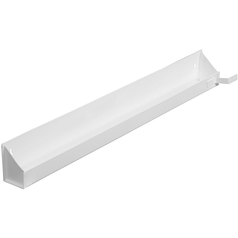 Knape & Vogt White Steel Sink Front Tray With Stops 29.625 Inches Wide