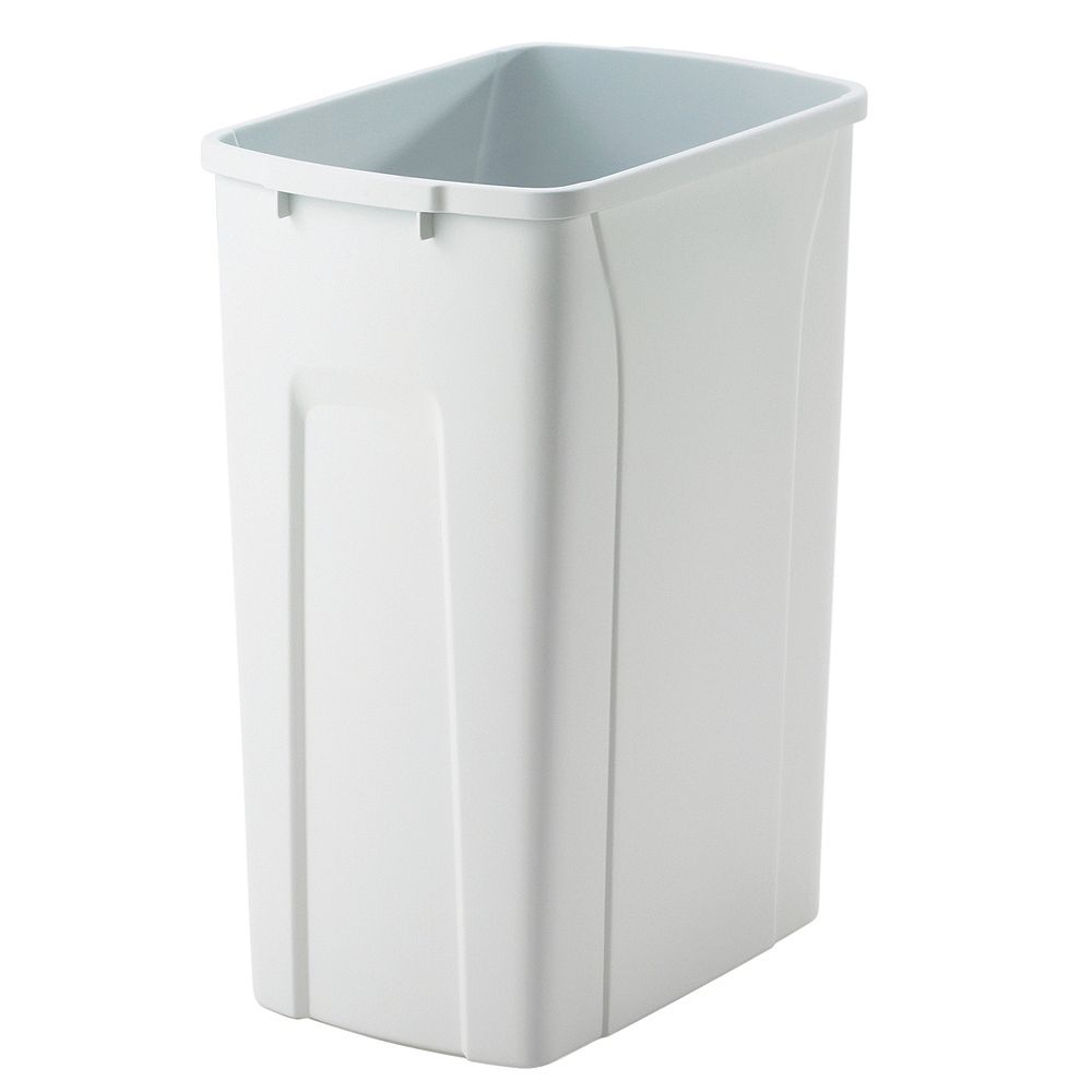 Knape & Vogt 35 Quart White Waste and Recycle Bin The Home Depot Canada