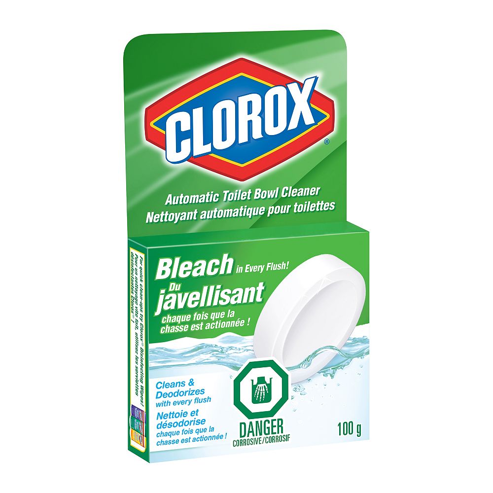Clorox Clorox Automatic Toilet Bowl Cleaner With Bleach 100 G The Home Depot Canada