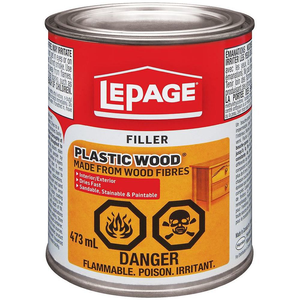 LePage LePage Plastic Wood Filler, 473 ml The Home Depot Canada