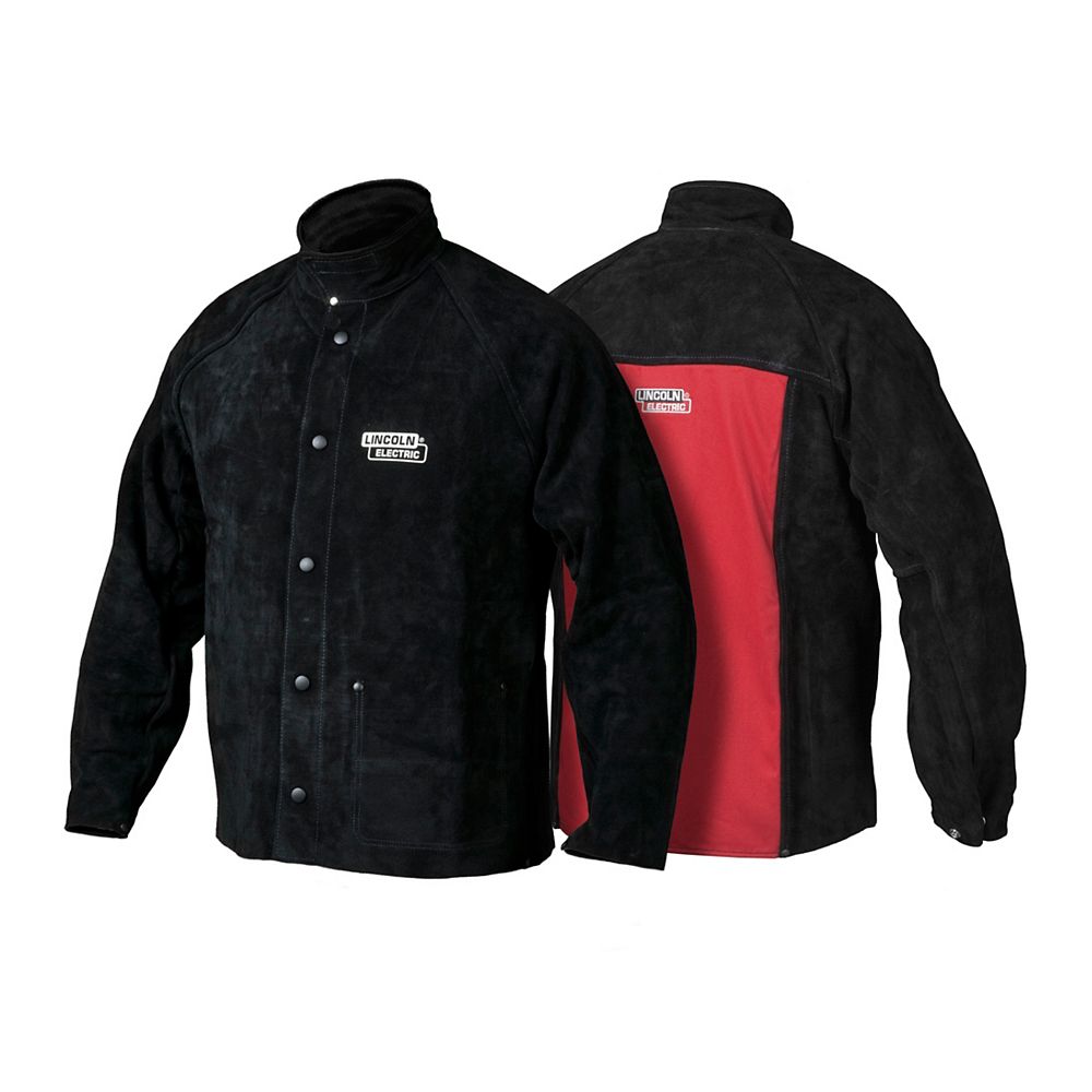 Lincoln Electric Heavy Duty Leather Welding Jacket - Medium | The Home ...