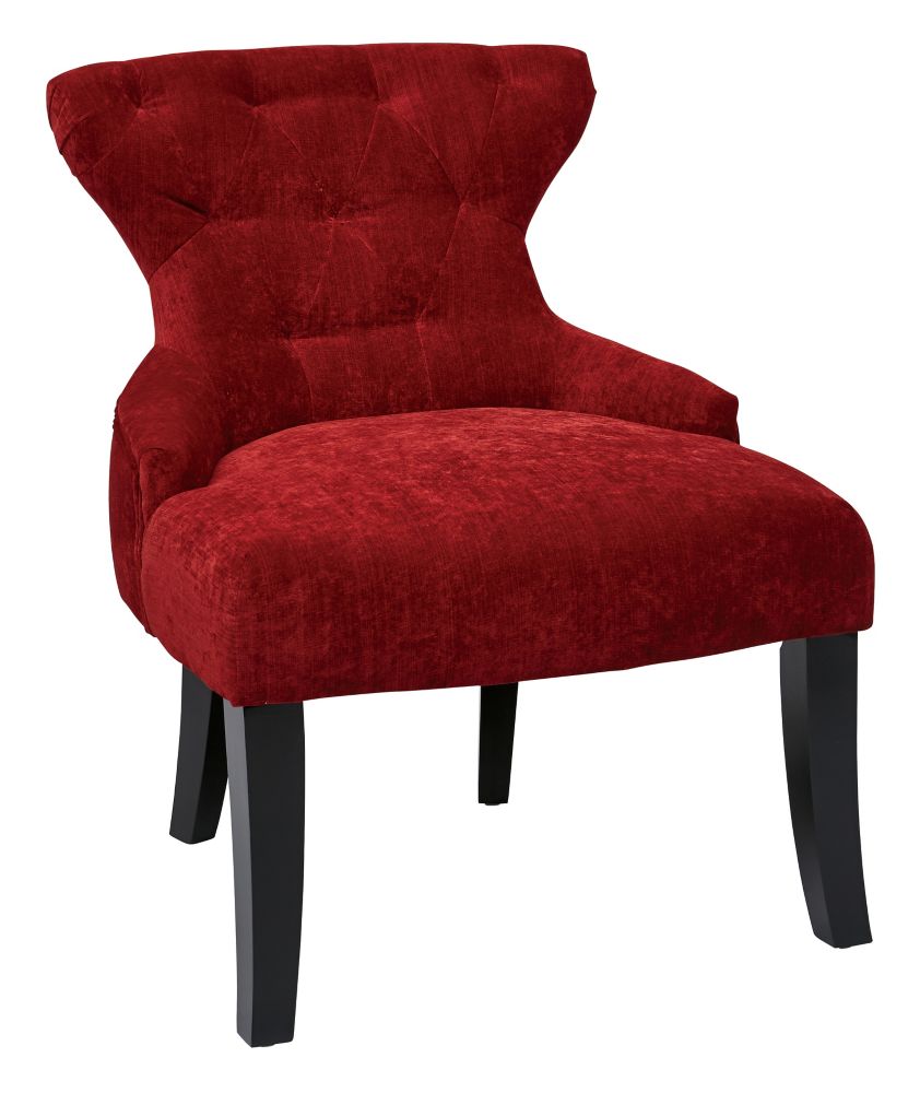 Office Star Curves Hour Glass Contemporary Wingback Polyester Accent   P 1000752330 