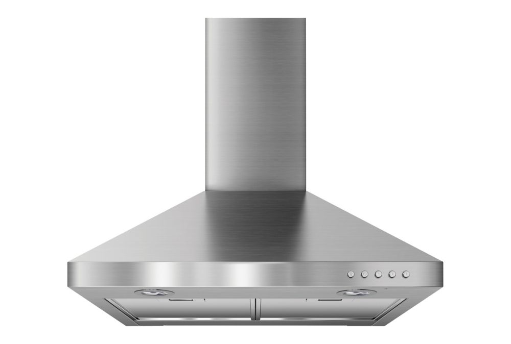 Whirlpool 24 Inch Wall Mounted Range Hood In Stainless Steel The Home   P 1000752377 