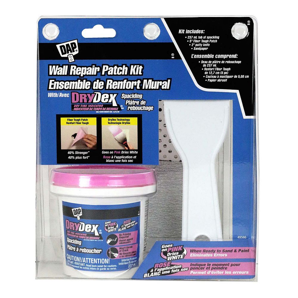 Dap Wall Repair Patch Kit With Drydex Spackling The Home Depot Canada