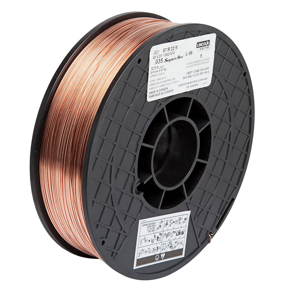 Lincoln Electric .035 Inch Superarc L56 MIG Wire12.5lb Spool The